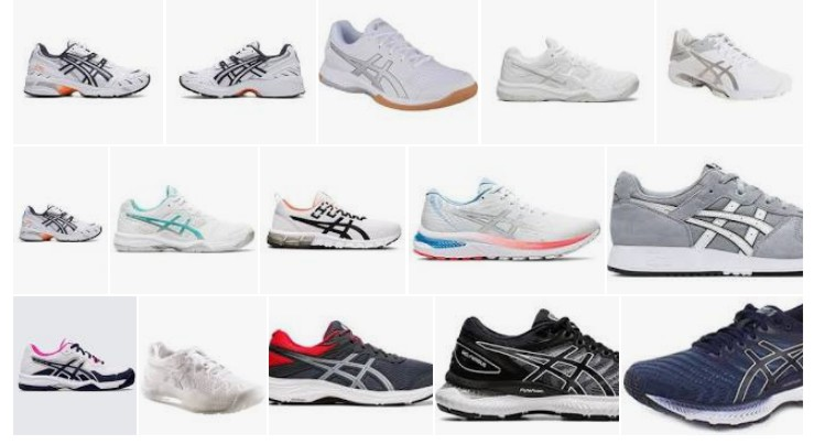 asics blancas mujer