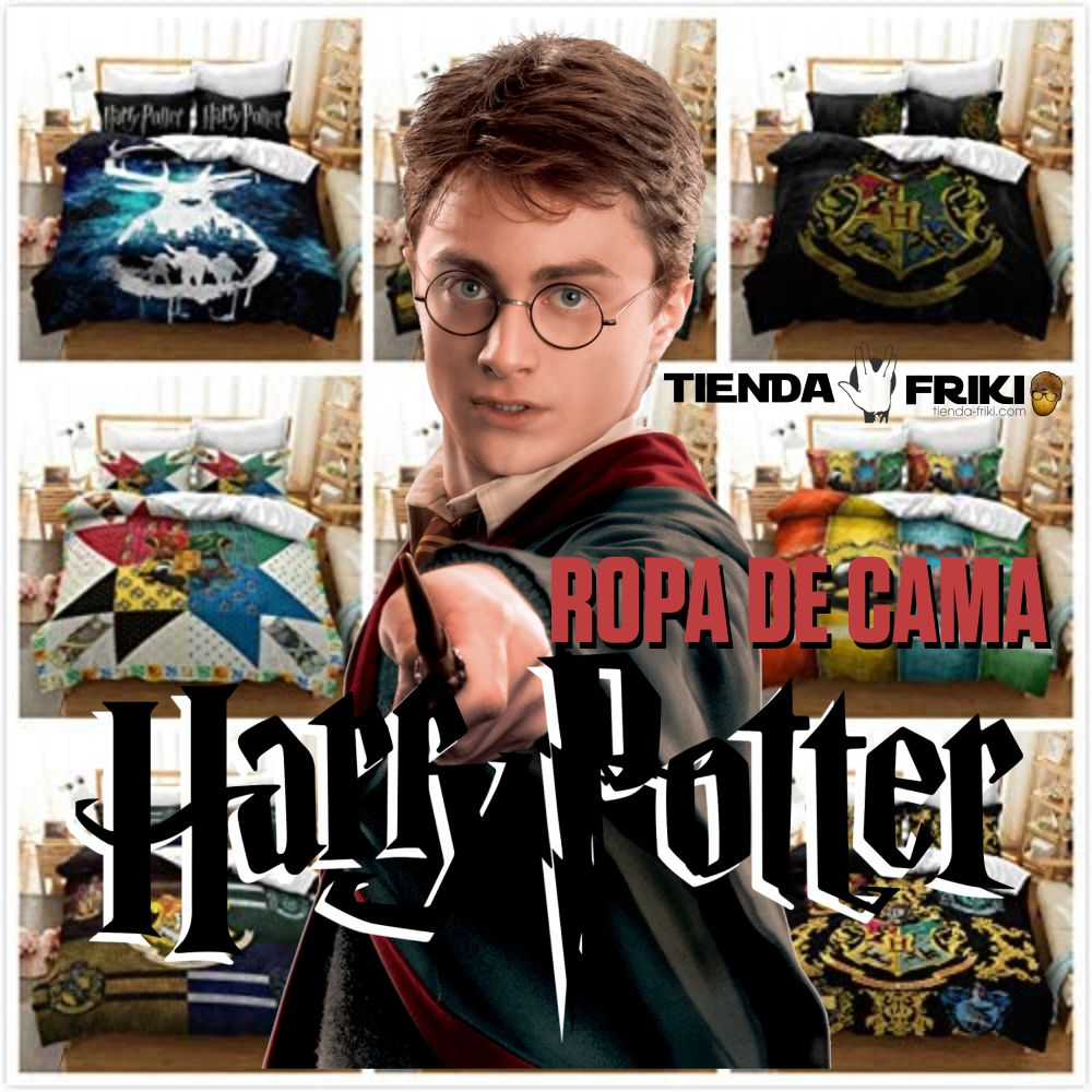 HARRY POTTER ROPA CAMA】 ⭐ Pijamas, edredones, sábanas y más desde Hogwarts  2022